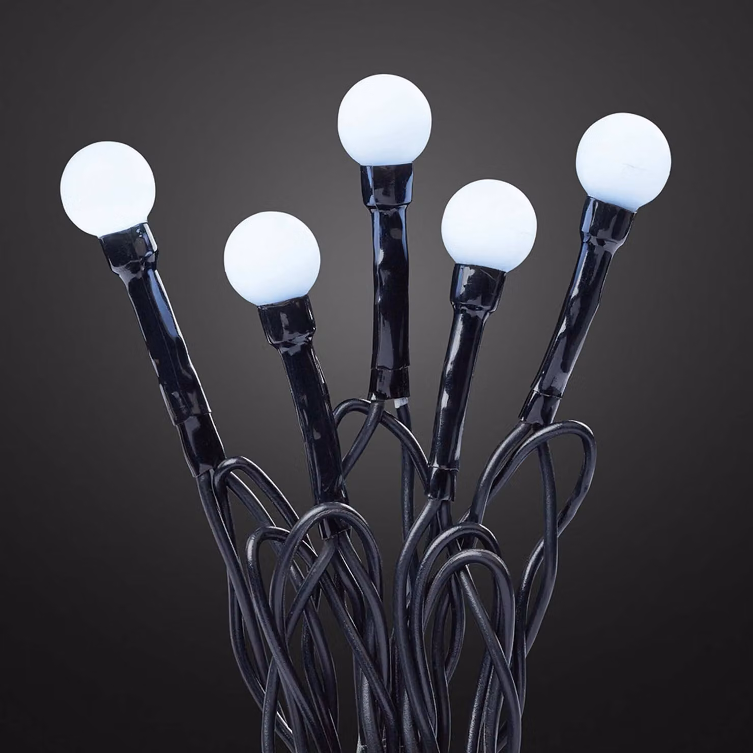 Ghirlanda luminosa a sfere LED da 80 pezzi, LED bianchi