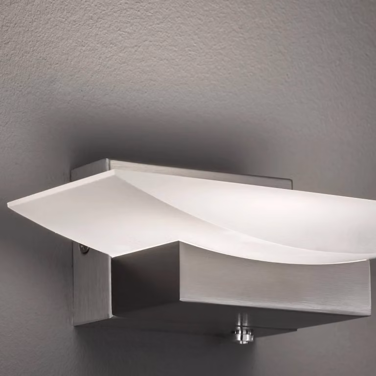 FISCHER & HONSEL Applique da parete a LED Bowl TW, dimmerabile, Alluminio / Grigio / Zincato, Soggiorno / Sala da pranzo, Metallo, Moderno, Applique a LED