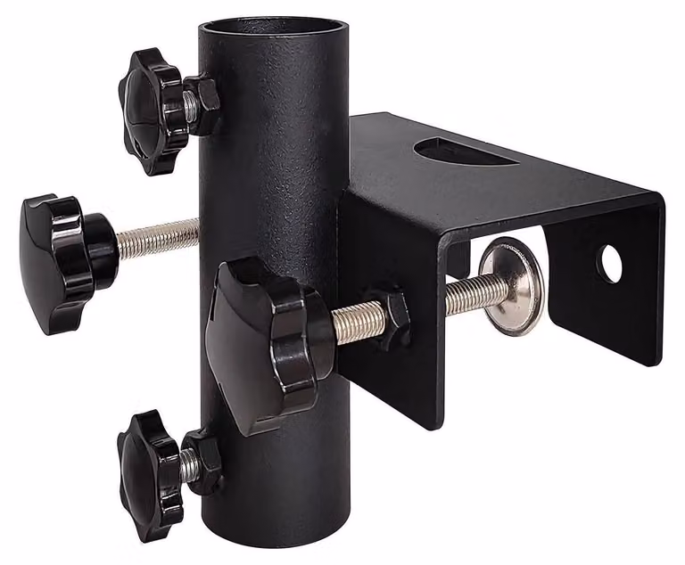 Supporto per ombrellone da balcone, in metallo, regolabile, con morsetto per balconi di 2-6 cm