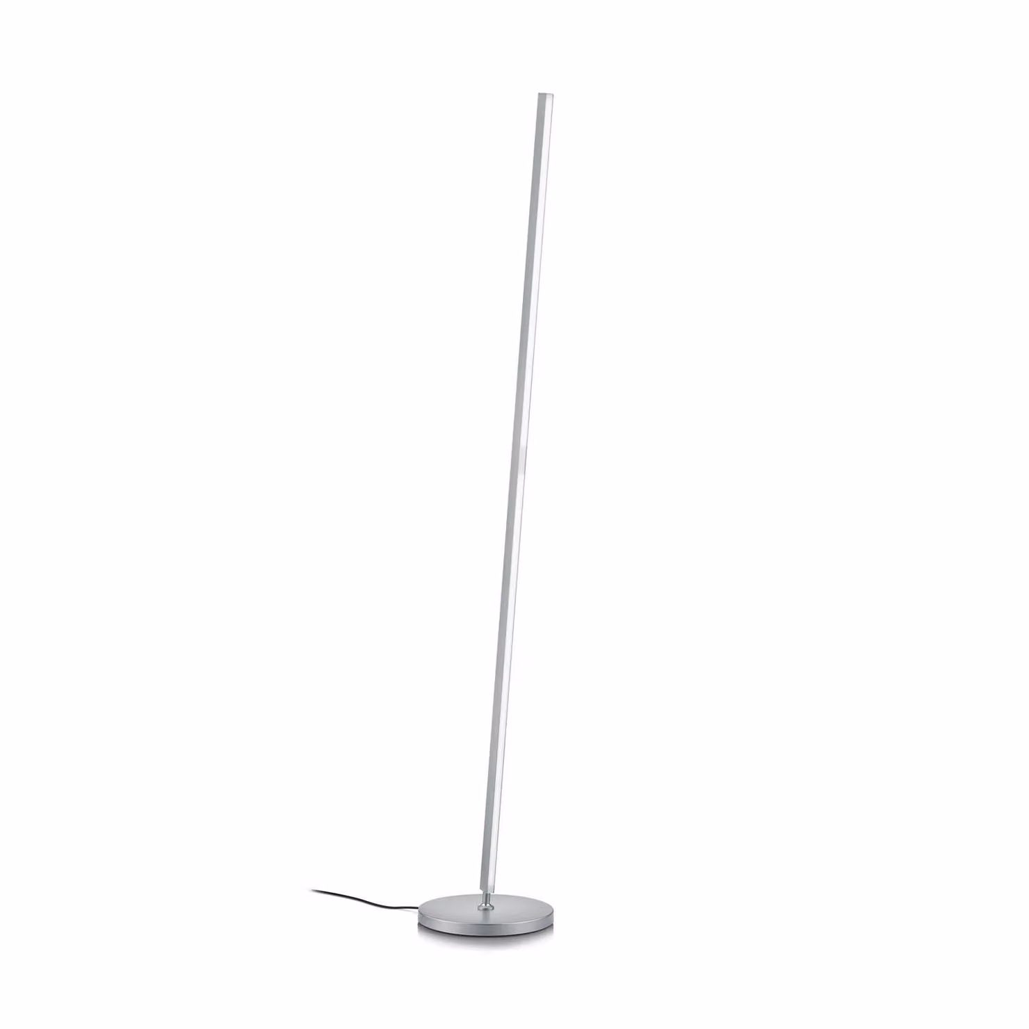 Knapstein Lampada da terra Fabia, dimmerabile, Alluminio / Grigio / Zincato, Soggiorno / Sala da pranzo, Alluminio, Moderno, Lampada da terra