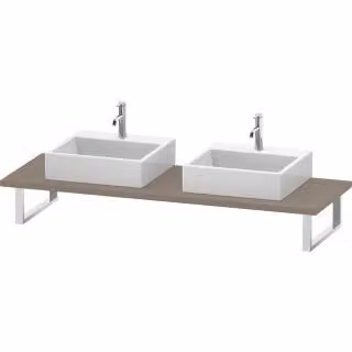 Consolle Duravit DuraStyle 80-200x55cm, 2 aperture, spessore 3cm, lino