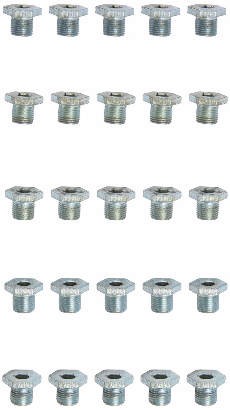 Tappo di scarico olio, esagono incassato 8mm, M14x1,25x13mm, confezione da 25