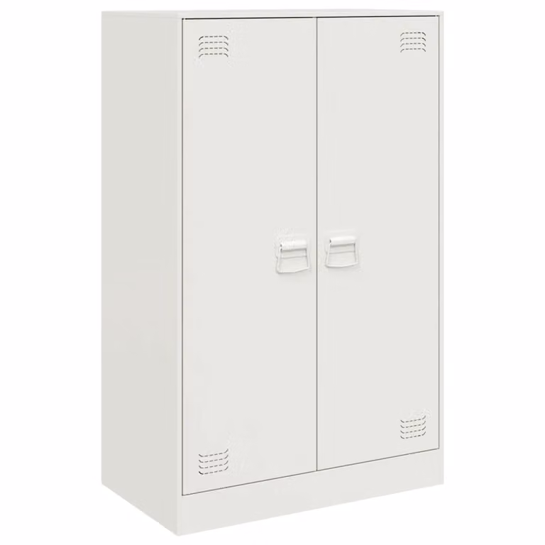 Credenza Bianca 67x39x107 cm in Acciaio