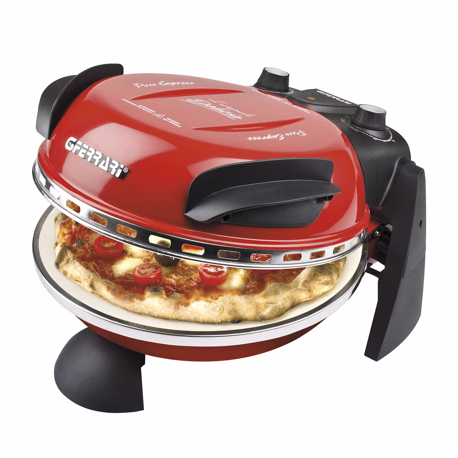 Fornetto per pizza Delizia G3 Ferrari rosso, 1200 W con timer – 2