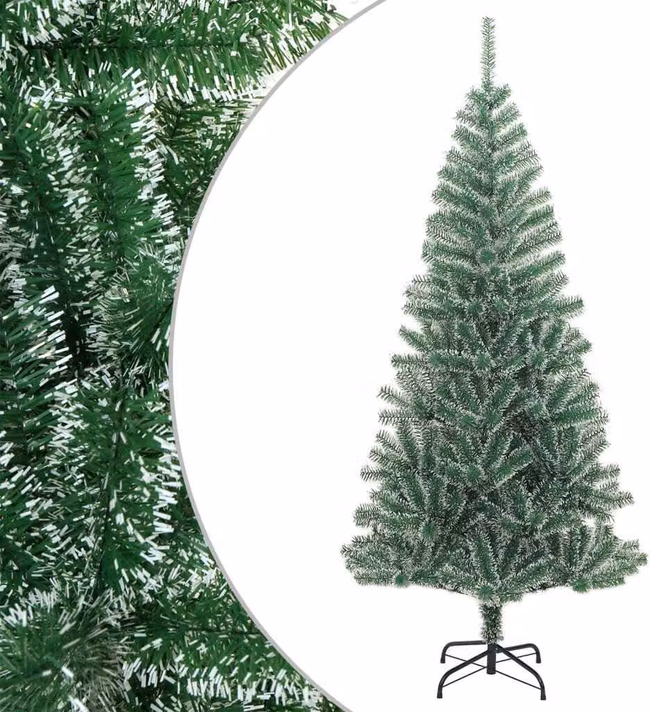 Maison Exclusive - Albero di Natale artificiale, verde, con effetto neve, altezza 210 cm