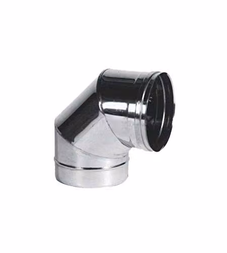 Gomito Inox Settori 90° 10 cm Maral