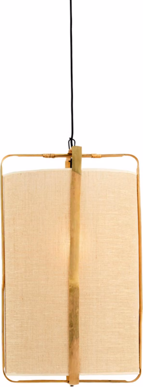 Lampada a sospensione - beige - SENDAI - bambù juta - Ø 37cm - E27 - 2973082 - Light & Living