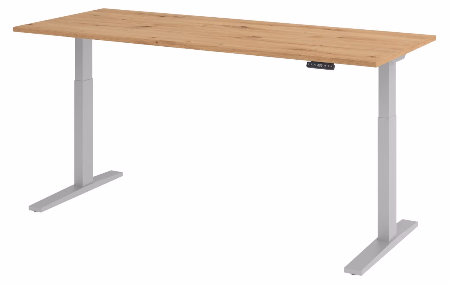 Scrivania elettrica bümö XMKA - Struttura: argento, finitura: rovere nodato, dimensioni: 200 x 80 cm