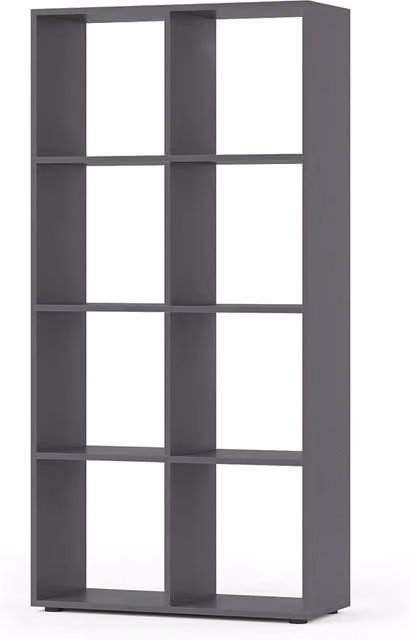 Scaffale Scutum Vicco Grigio con design moderno per soggiorno o ufficio L: 143 cm, P: 29 cm, H: 72 cm