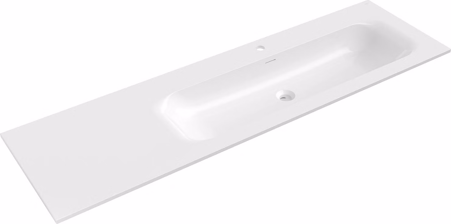 Mexen Vela lavabo da incasso a destra 161 x 46,5 cm, bianco lucido - 25231600P