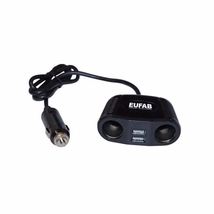 Presa doppia EAL, 12 volt con cavo