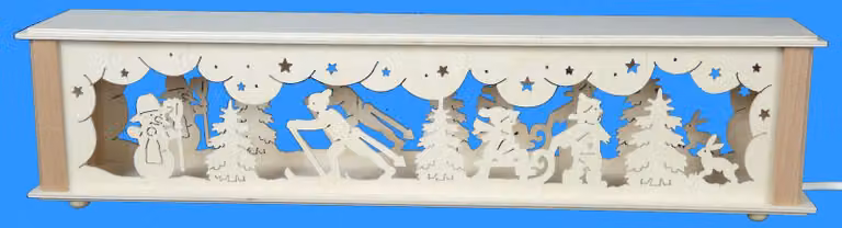 Alzata per piante da interno, adatta anche per piante invernali, con illuminazione. Dimensioni: 52x10x10 cm. Nuova