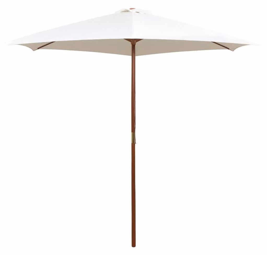 Ombrellone in legno, diametro 270 cm, per giardino e terrazza