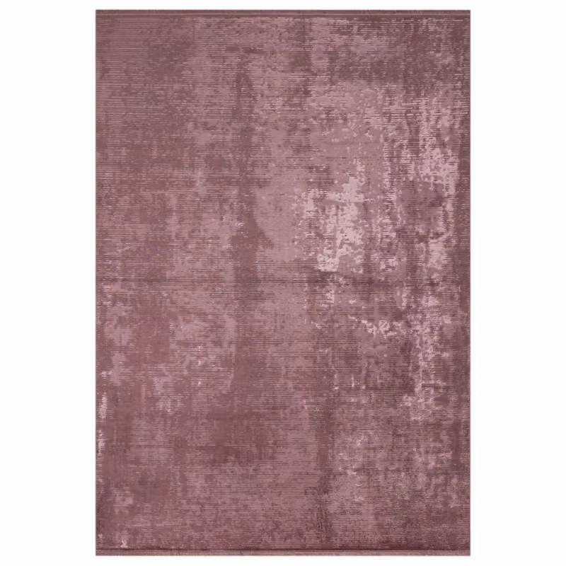 Tappeto vintage antiscivolo EFFEZ in bambù, cotone e poliestere, colore rosa, L 120 cm x P 180 cm – 2