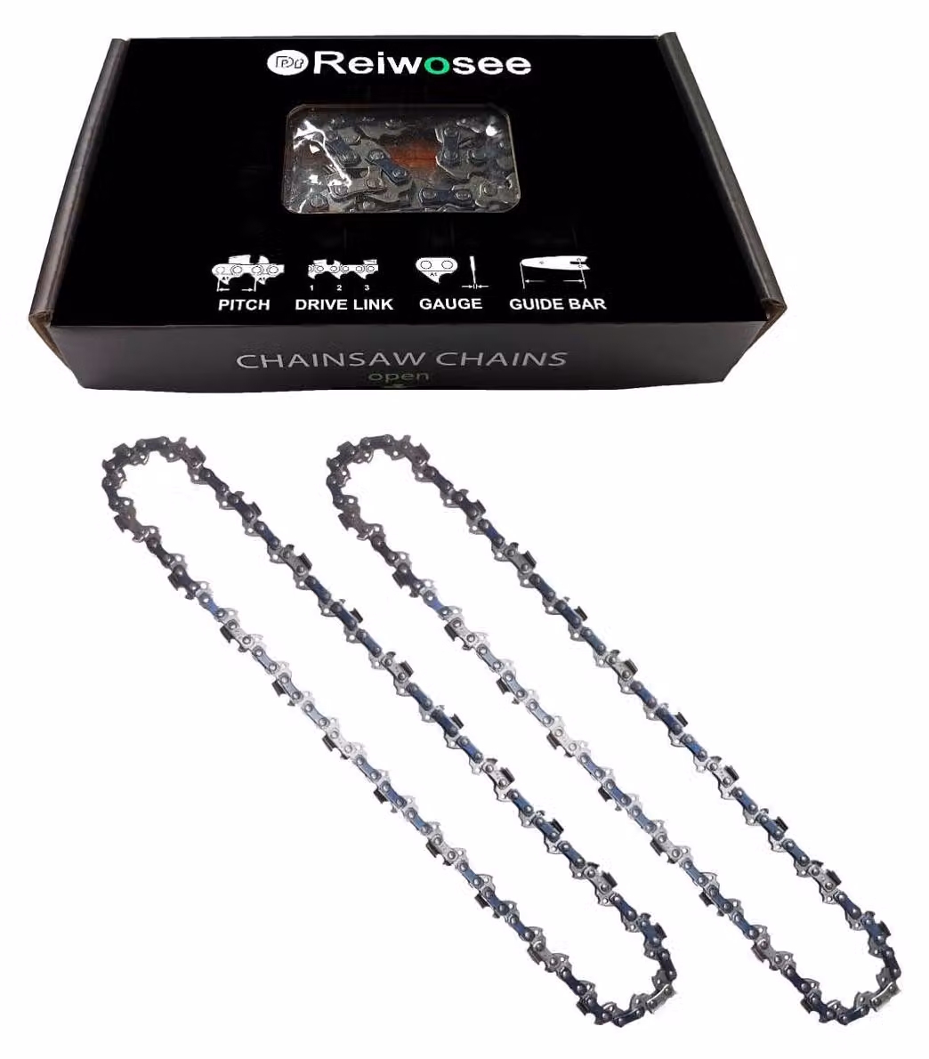 Catene per motosega da 12 pollici, passo 3/8", spessore catena 0,05" (1,3 mm), 44 maglie.