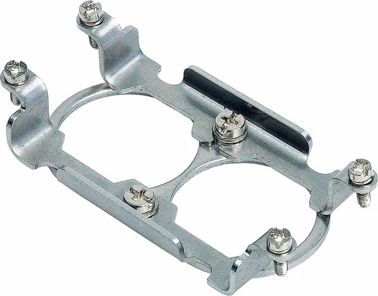 "Telaio di montaggio Han HPR, dimensione 16B pin/presa, per 2 moduli HC 350 Materiale metallico"