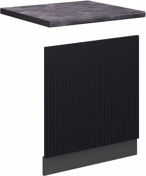 Pannello frontale Vicco Fame-Line Nero rigato/Antracite, Larghezza: 60 cm