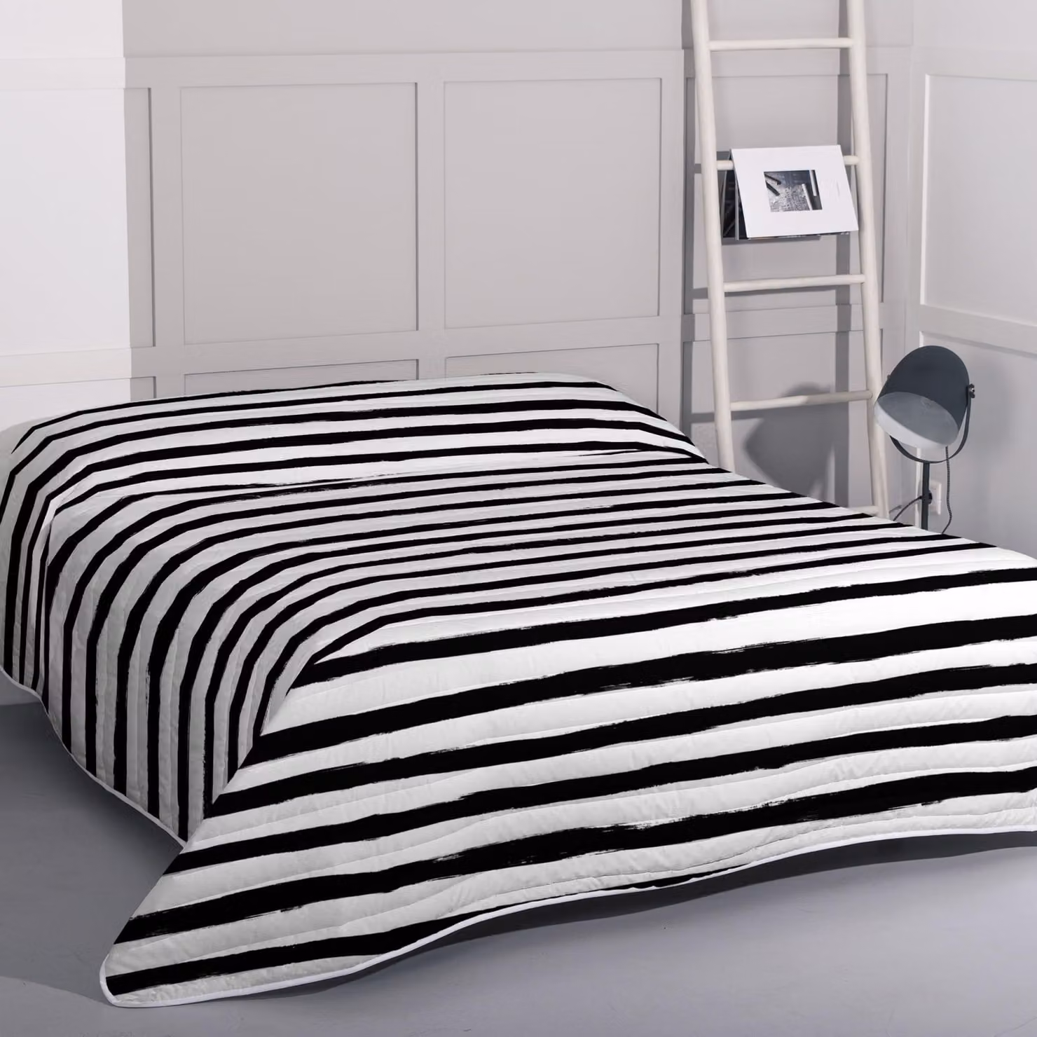 Copertura da letto 270x260 cm, a righe, per letto 160/180