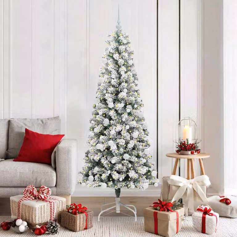 Maison Exclusive - Albero di Natale artificiale pieghevole verde e bianco 180 cm