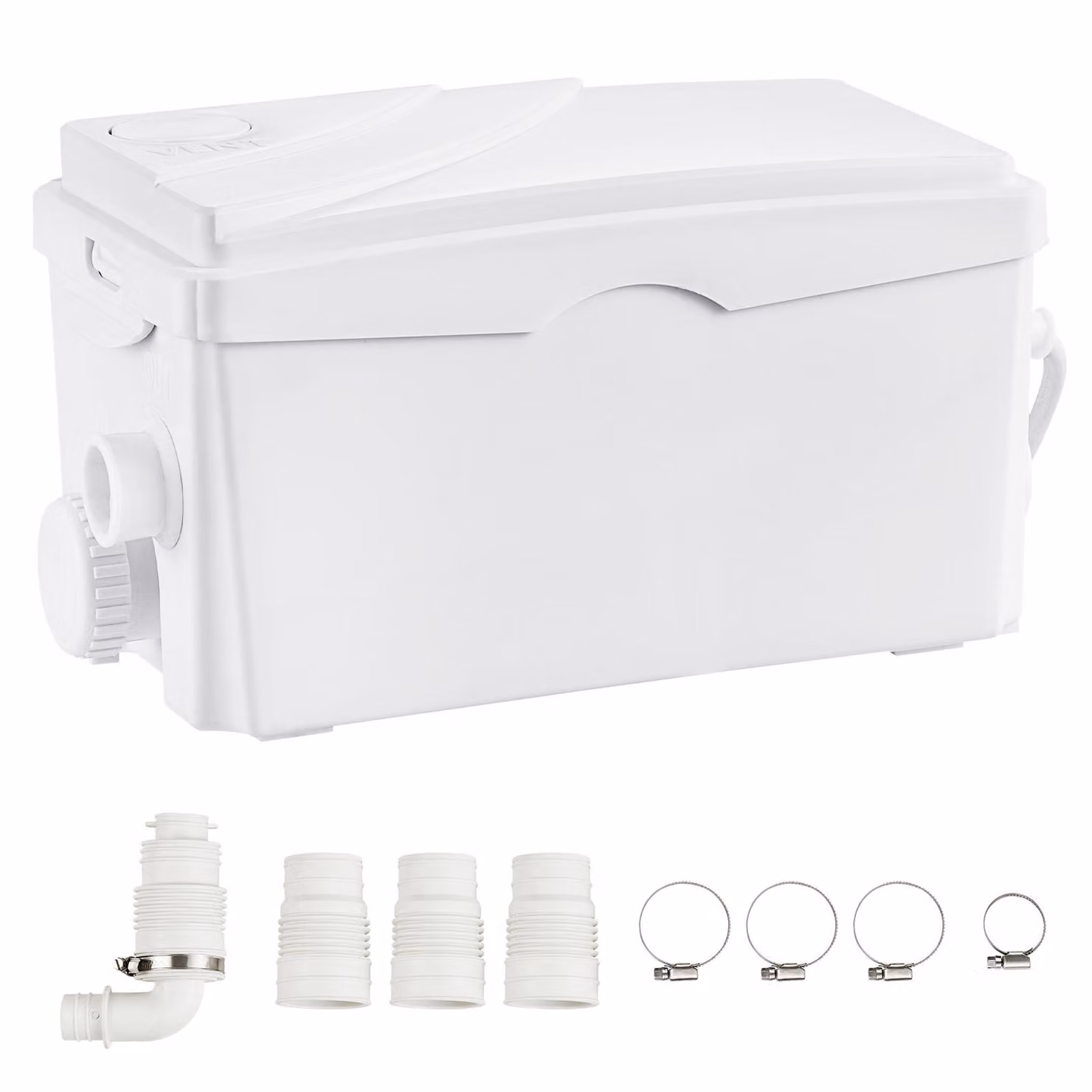 SucceBuy, sistema di sollevamento acque reflue da 350 W, portata 7 m, altezza di sollevamento: pompa per acque reflue con 3 ingressi per acque, adatta per scantinati e lavelli da cucina
