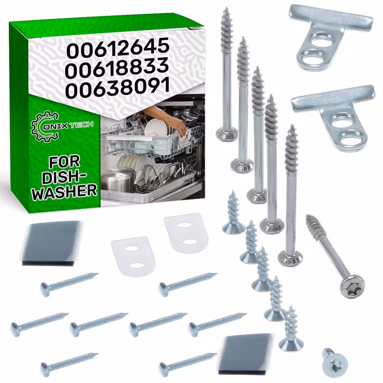 Kit di montaggio per fissaggio della lavastoviglie alla porta