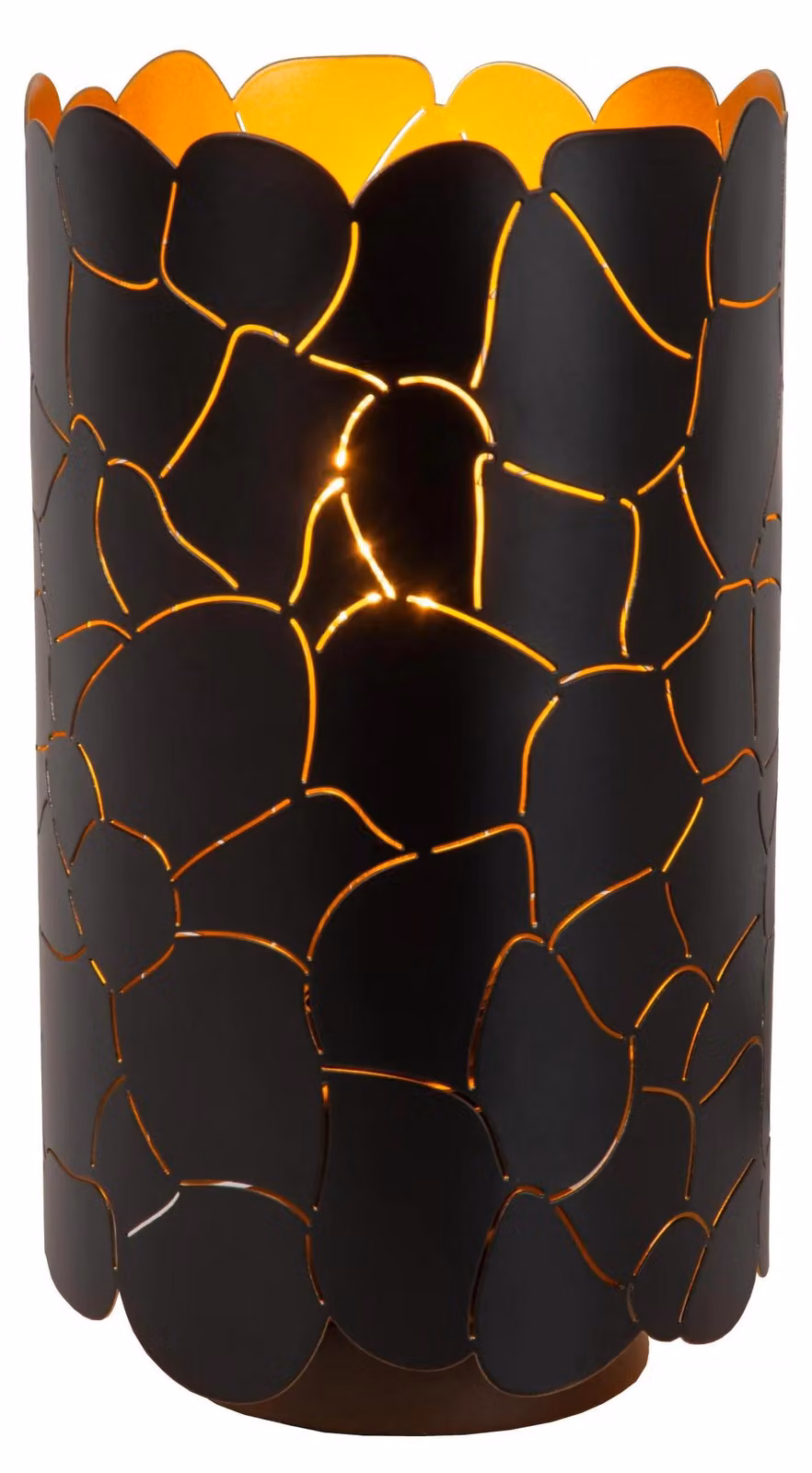 Lucide ALMELO - Lampada da tavolo - Diametro 15 cm - 1xE27 - nera
