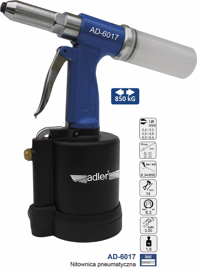 Rivettatrice pneumatica Adler Ad-6017
