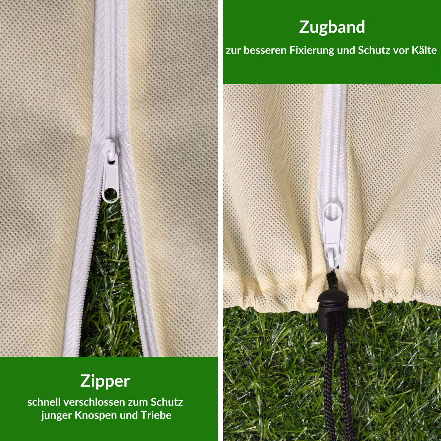 Telo protettivo per piante Gardebruk in poliestere beige L: 240 cm, P: 200 cm – 3