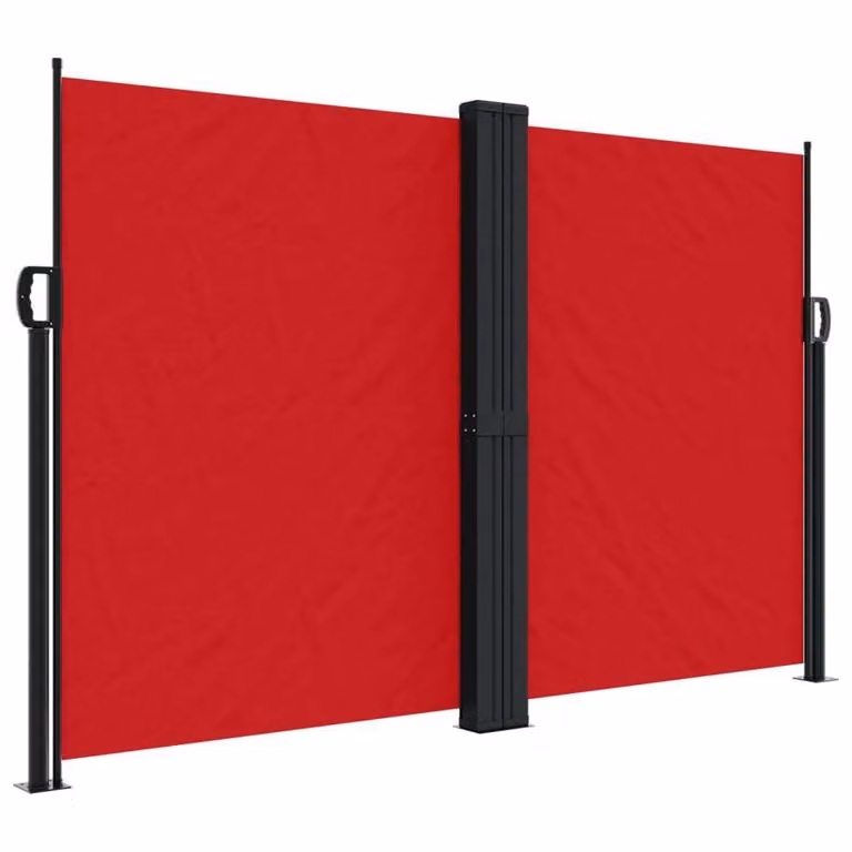 Tenda da Sole Laterale Retrattile Rossa 160x600 cm