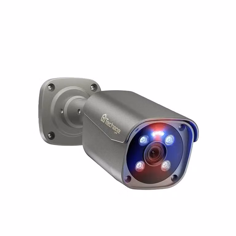 Telecamera di sicurezza POE, audio bidirezionale, riconoscimento facciale intelligente, telecamera POE 8MP 48V