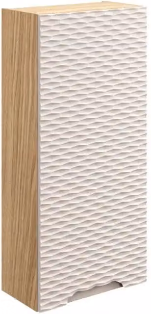 Mobile da stoccaggio YOKA – Beige e rovere chiaro 35 cm