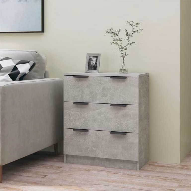 Credenza vidaXL in legno multistrato e MDF Grigio, design classico e moderno, da appendere al muro L: 60 cm, P: 30 cm, H: 70 cm