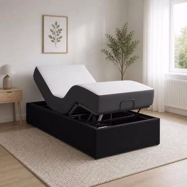 Telaio Letto Elettrico Regolabile Nero 200 x 70 x 33,5 cm 42037267