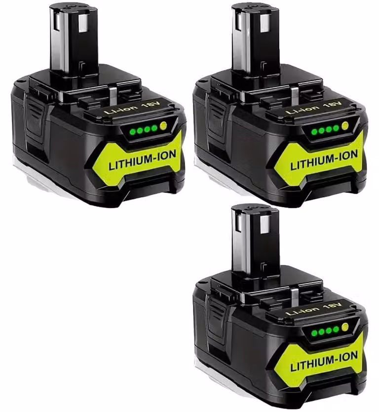 Batterie agli ioni di litio, capacità 8000mAh, compatibile con utensili da 18V, confezione da 3 pezzi