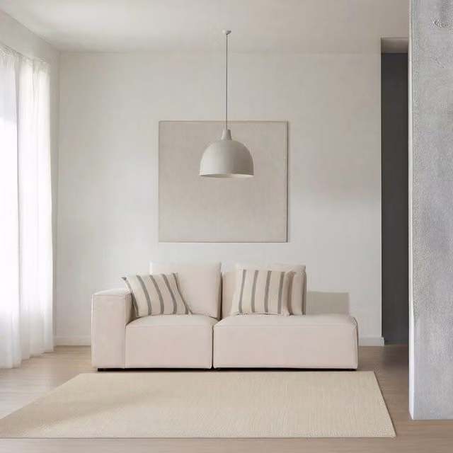 Divano modulare Trevi Banak a 3 posti con lato destro aperto, beige, L: 215 cm