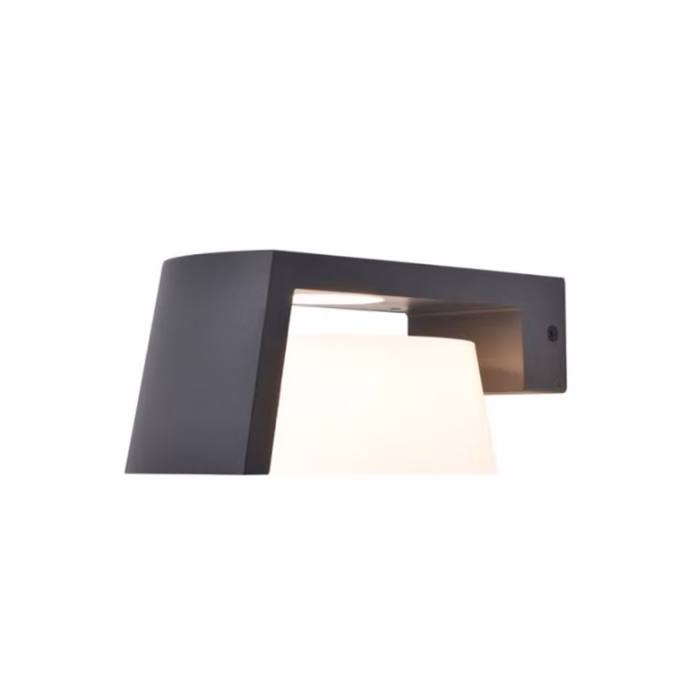 Applique da esterno a LED MOON grigia 11,1 W, tonalità di bianco, 1000 lm, alluminio, dimensioni: 9,6 x 21,7 x 21,7 cm, IP44, Lutec