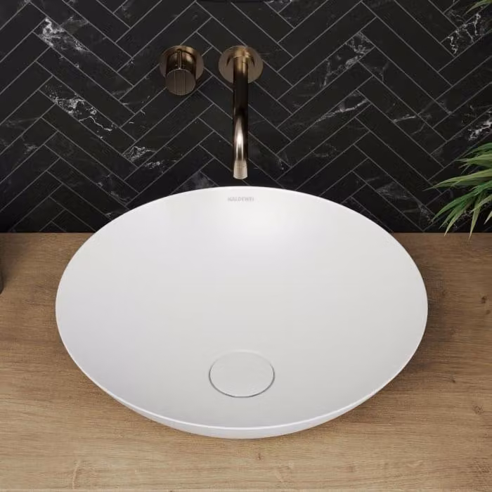 Kaldewei AVELLINO, lavabo da appoggio, modello 3205, diametro 45 cm