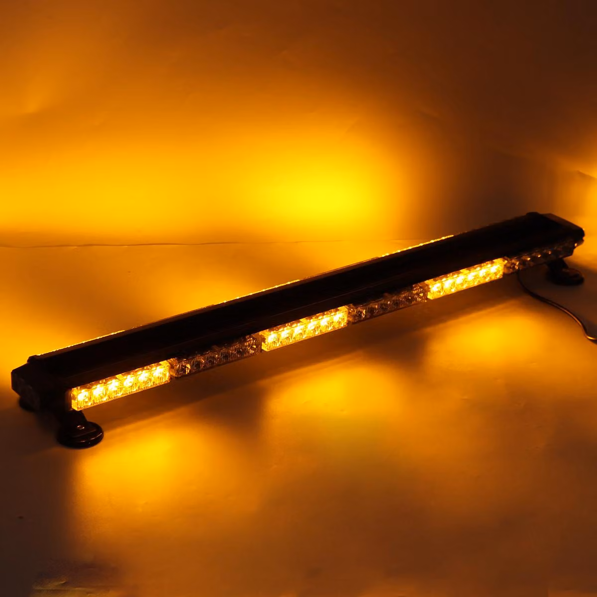 Barra luminosa stroboscopica ambra - 38 Inch - 78 W - 12 V - Impermeabile IP65
