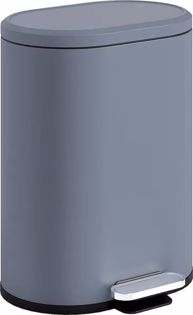 Pattumiera da cucina HOMCOM con pedale e coperchio soft close, secchio interno rimovibile, grigio, L: 36,5 cm, P: 31 cm, H: 61 cm, capacità 30L – 1
