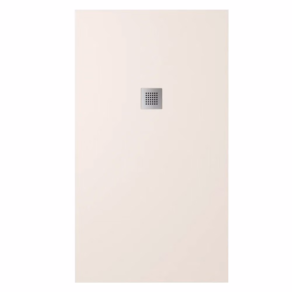 Piatto doccia rettangolare Kos in marmoresina beige effetto pietra antiscivolo L: 120 cm, P: 70 cm – 2
