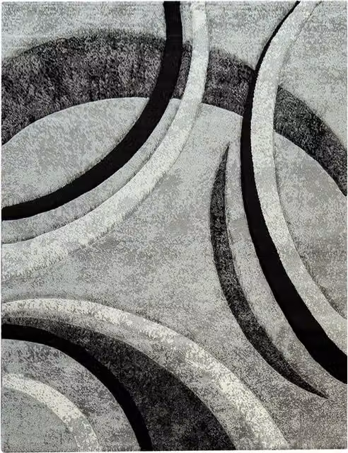 Tappeto moderno Bravo grigio con design astratto L: 150 cm, P: 80 cm
