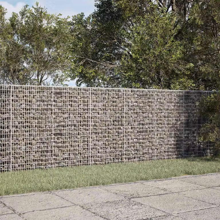vidaXL Gabione con Filo da 3,5 mm e Rete da 5x2,5 cm 250x20x100 cm