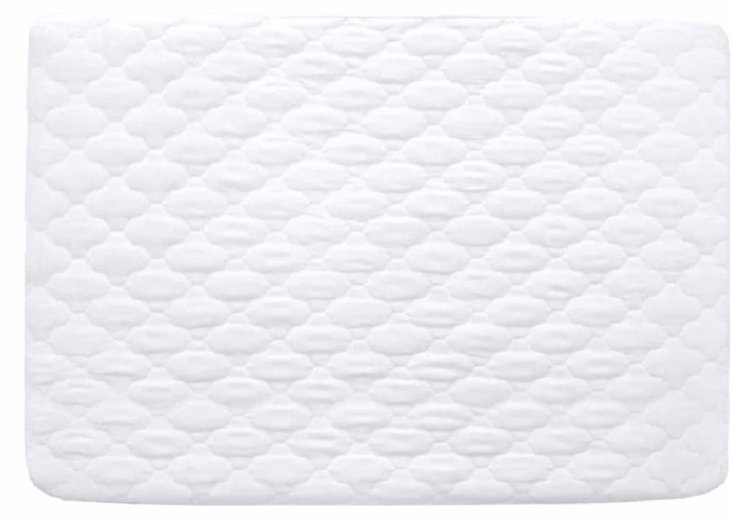 Protezione impermeabile per lettino da bambino, 86 x 52 cm, ultra-morbida, bianca