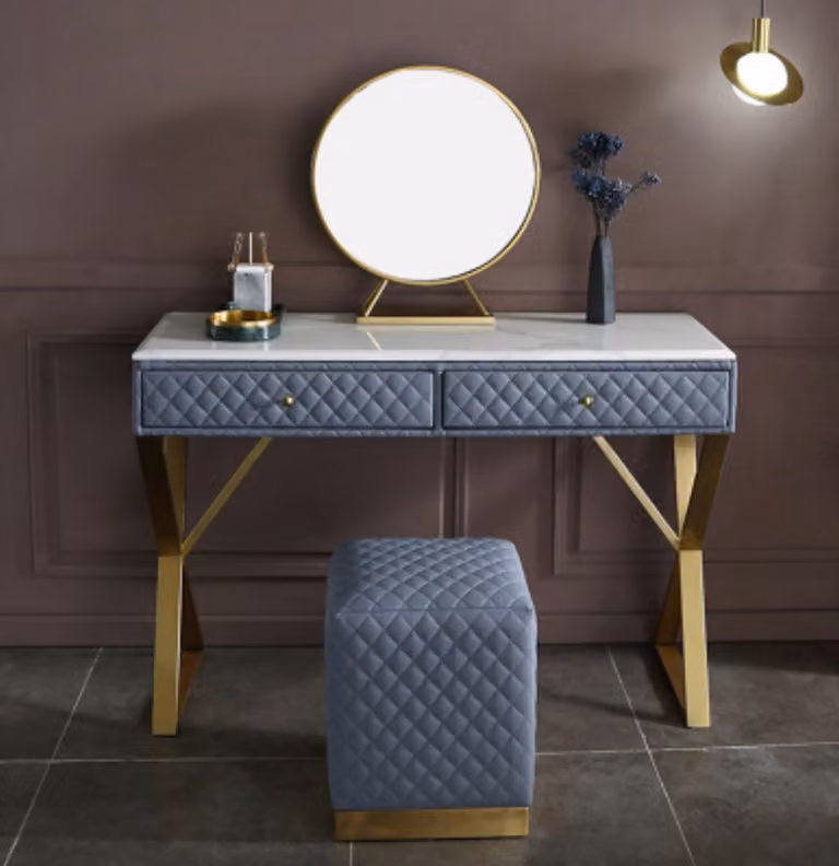 Schmink Tische Konsolen Tisch Schlaf Zimmer Holz Spiegel + Kommode Side Board
