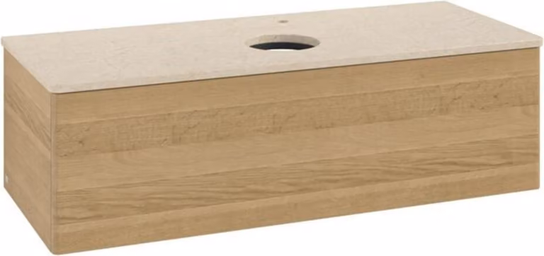 Mobiletto V&B senza struttura frontale, con illuminazione Antao 120x36x50cm, HL, WBP botti. Oa