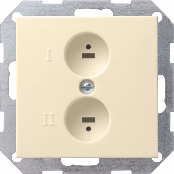 Gira 040201 Presa con altoparlanti stereo Sistema 55 Bianco crema