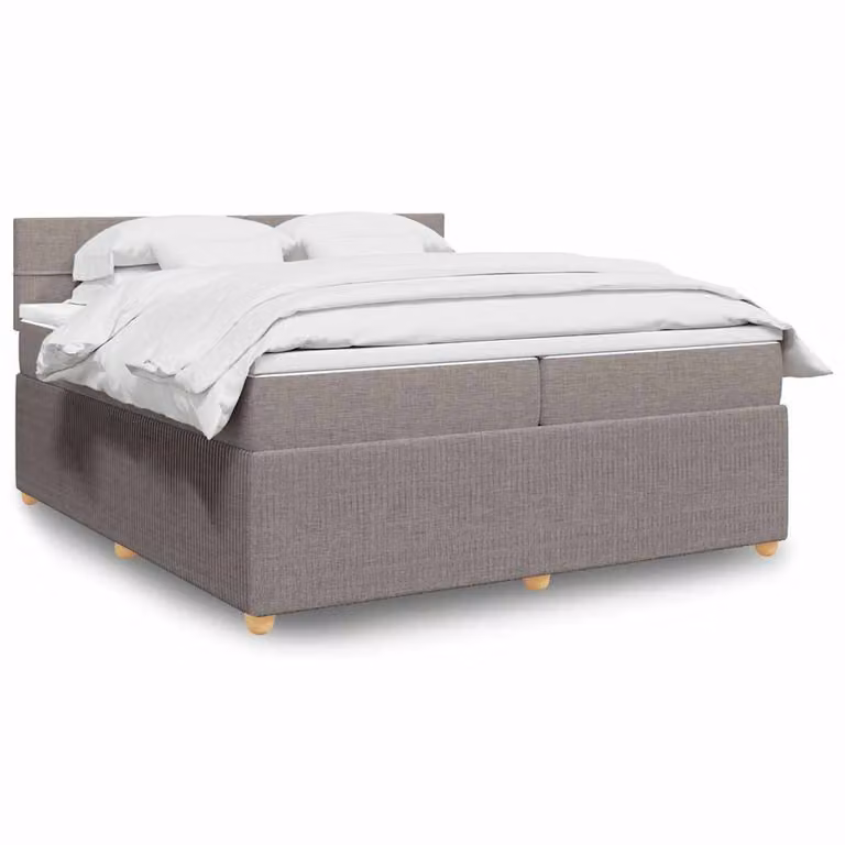 vidaXL Giroletto a Molle con Materasso Ibrido in Tessuto, L/P: 200 x 200 cm