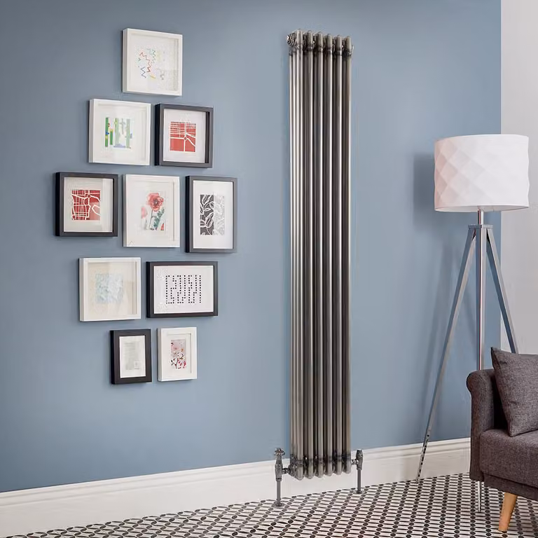 Radiatore Colonna Tradizionale Verticale Metallo Grezzo Laccato 1800x290mm Tripla - Regent