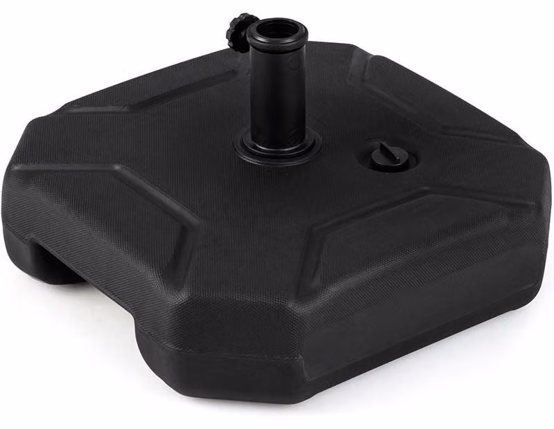 Supporto per ombrellone riempibile, modello GYM18626, dimensioni 45 x 45 x 25 cm, colore nero