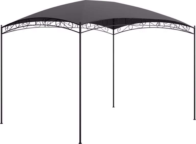 The Living Store Gazebo 3x4x2,65 m Antracite 180 g/m²